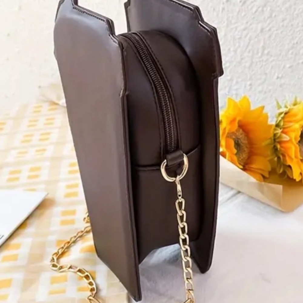 To-Go Coffee Cup Crossbody Bag Faux
Leather New - Picture 3 of 5